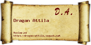 Dragan Attila névjegykártya